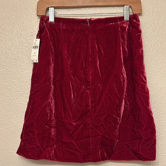 NWT Anthropologie Montie Velvet Mini Skirt Size 4P - Picture 4 of 8